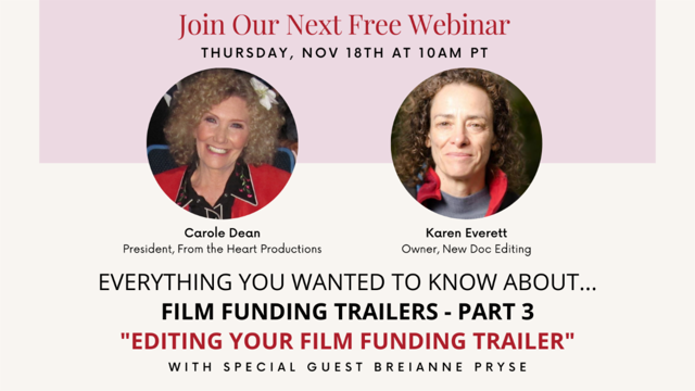 Link to Film Funding Trailer Webinar